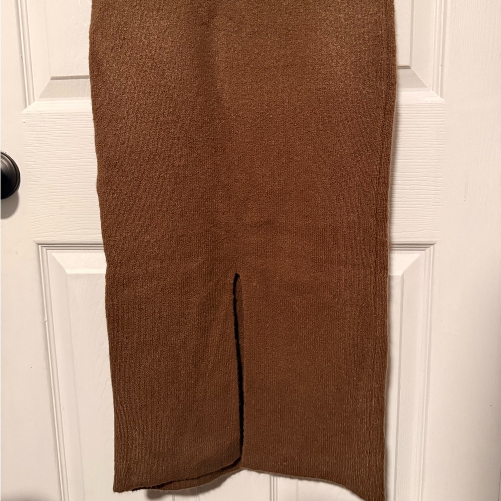 Forever 21 Brown Sleeveless Turtleneck Midi Dress - Picture 4 of 6